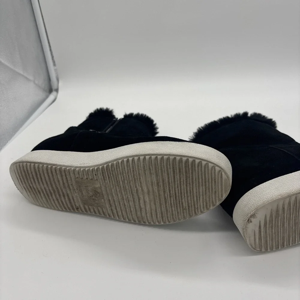 Blondo Haven Waterproof Suede Comfort Sneaker, Women's Size 9 Black. Winter Shoe